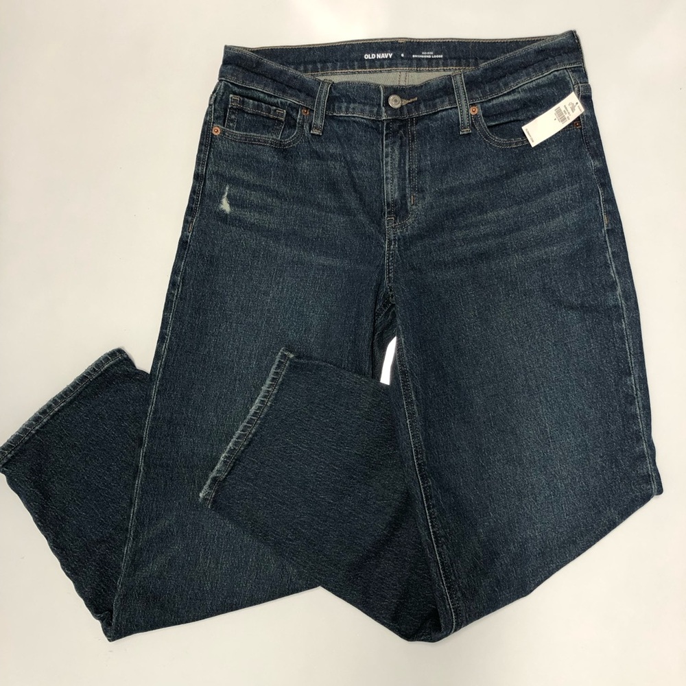 Old navy boyfriend loose mid rise jeans size 6